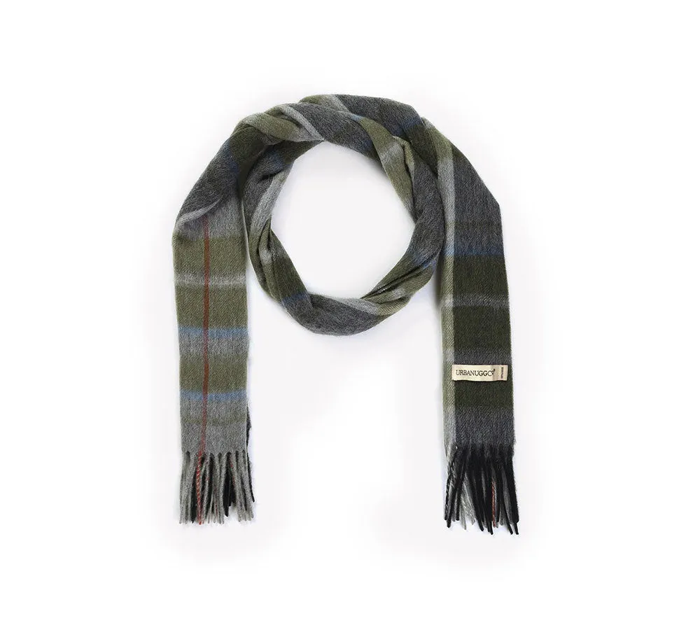 100% Wool Scarf Plaid