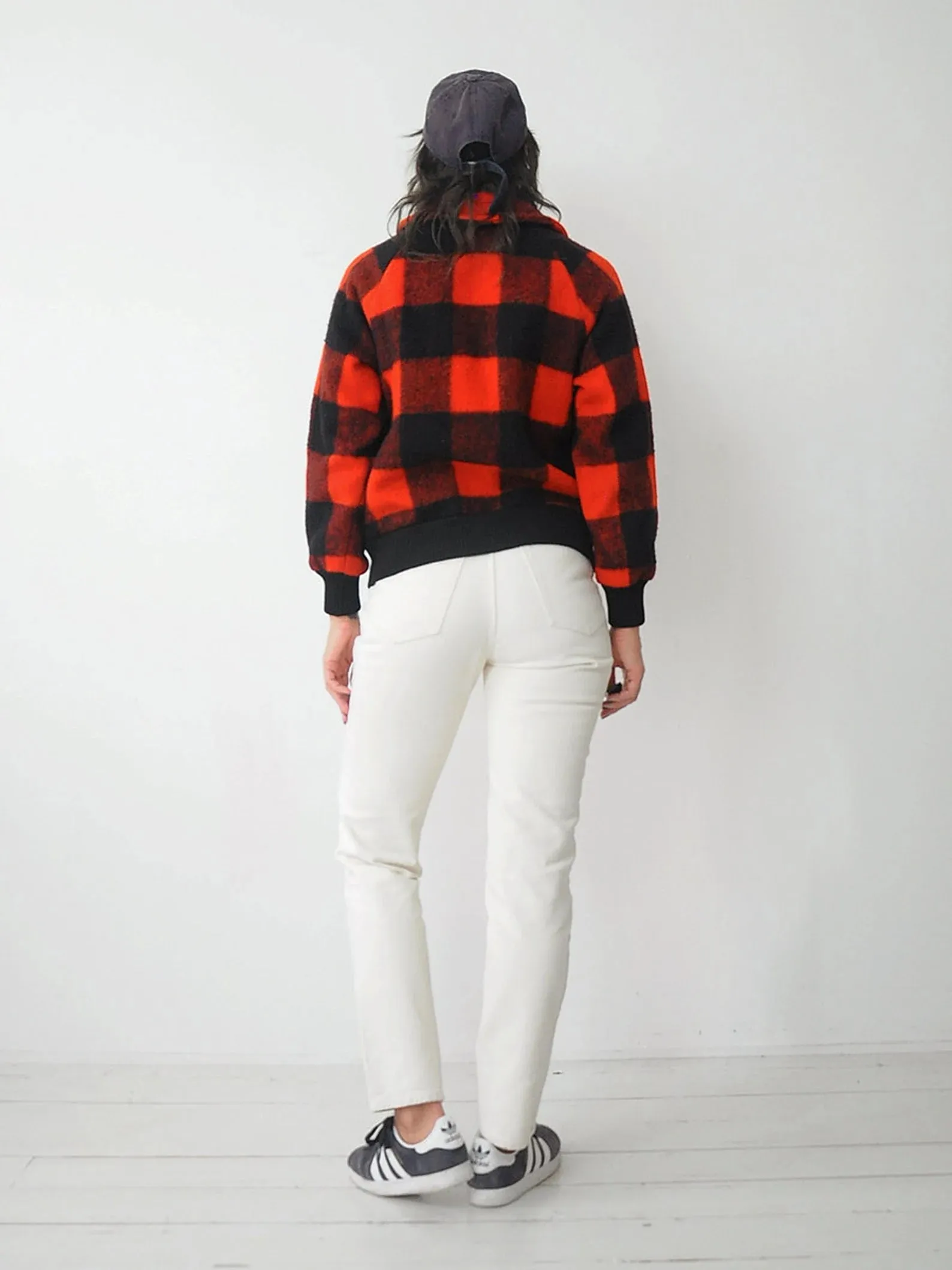 1970's Buffalo Plaid Wool Bomber