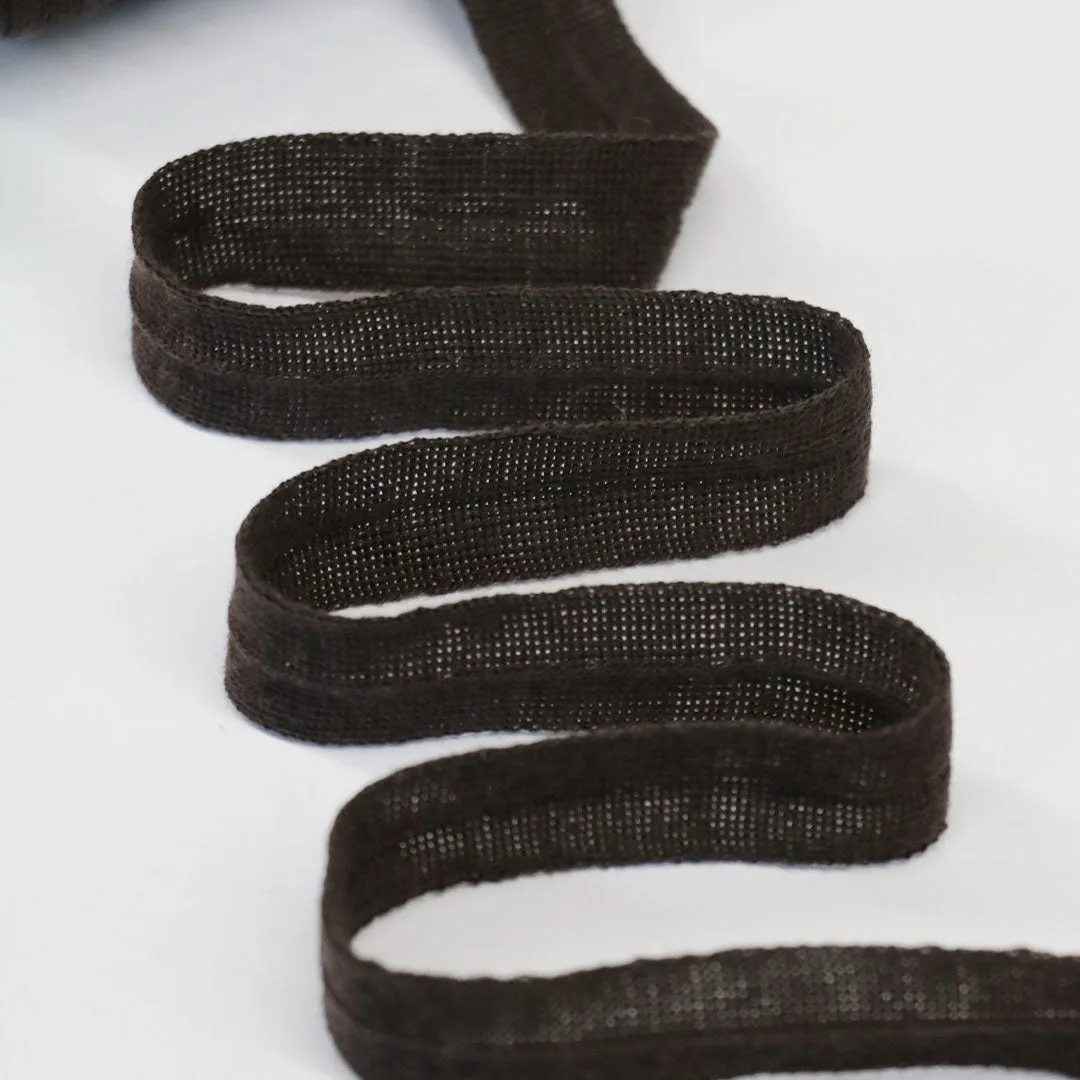 20mm Wool Binding - Dark Brown