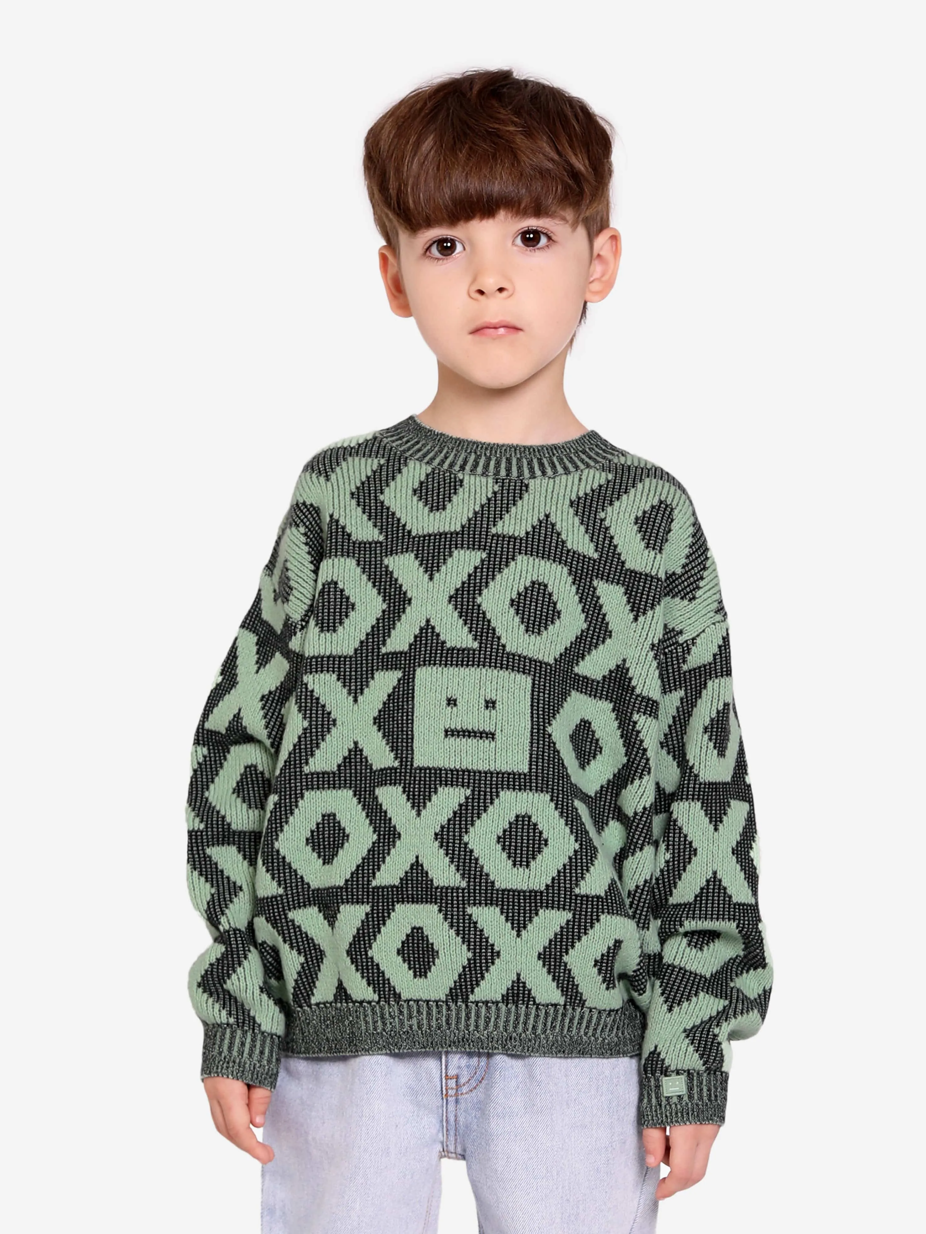 Acne Studios Kids Mini Kozu Jumper in Black