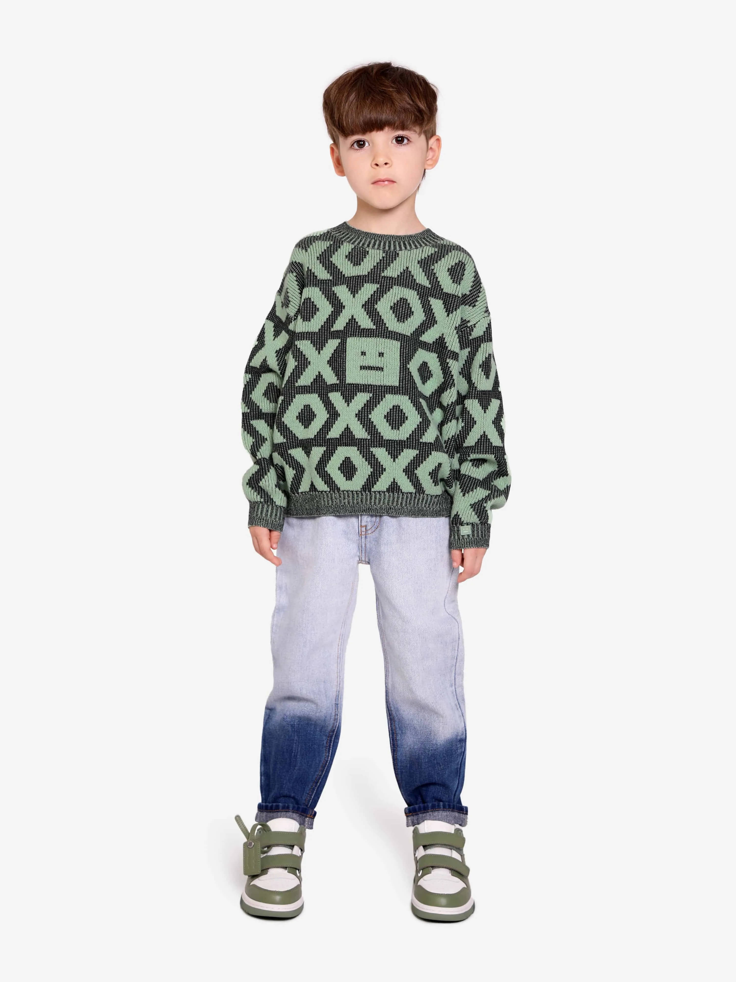 Acne Studios Kids Mini Kozu Jumper in Black