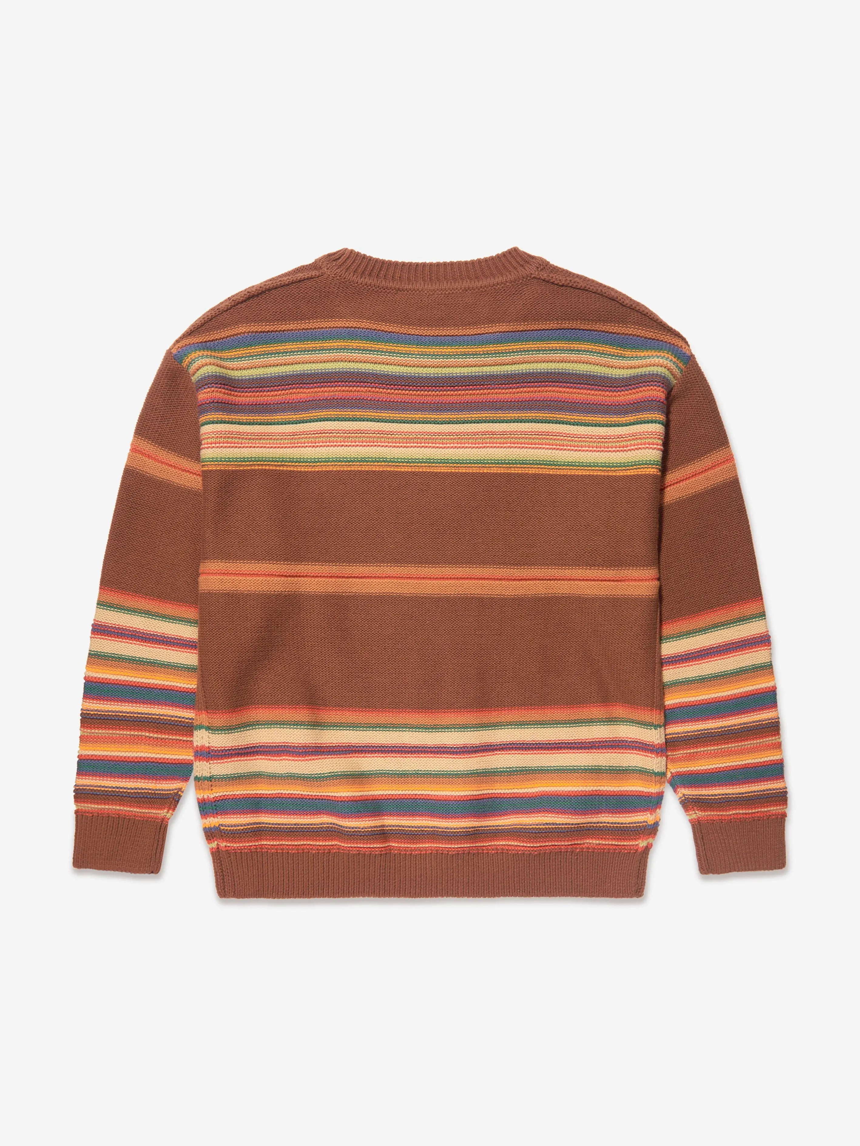 Acne Studios Kids Striped Jumper in Brown