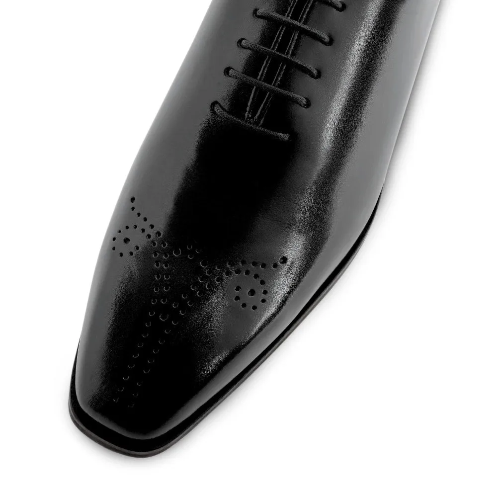 Aiden Black Brogue Lace-Up