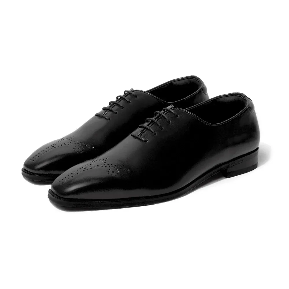 Aiden Black Brogue Lace-Up