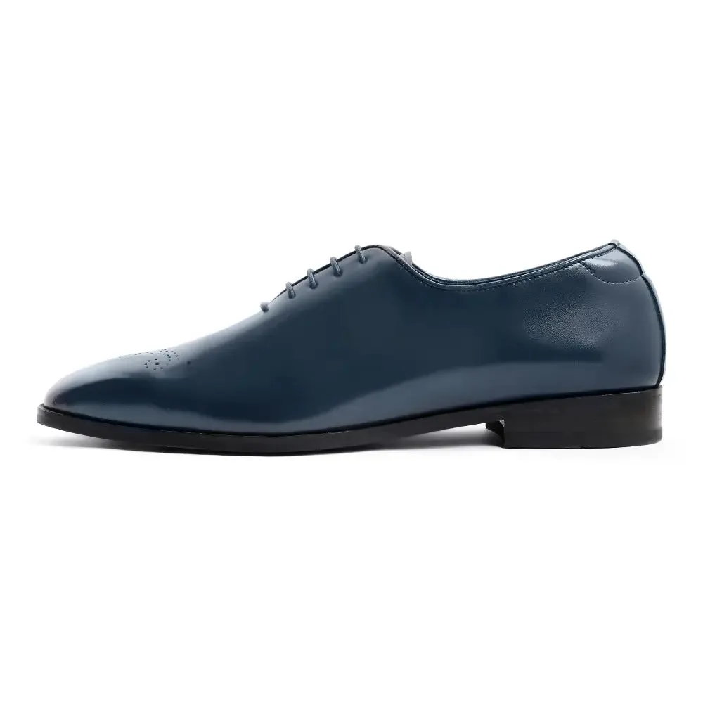 Aiden Navy Blue Brogue Lace-Up