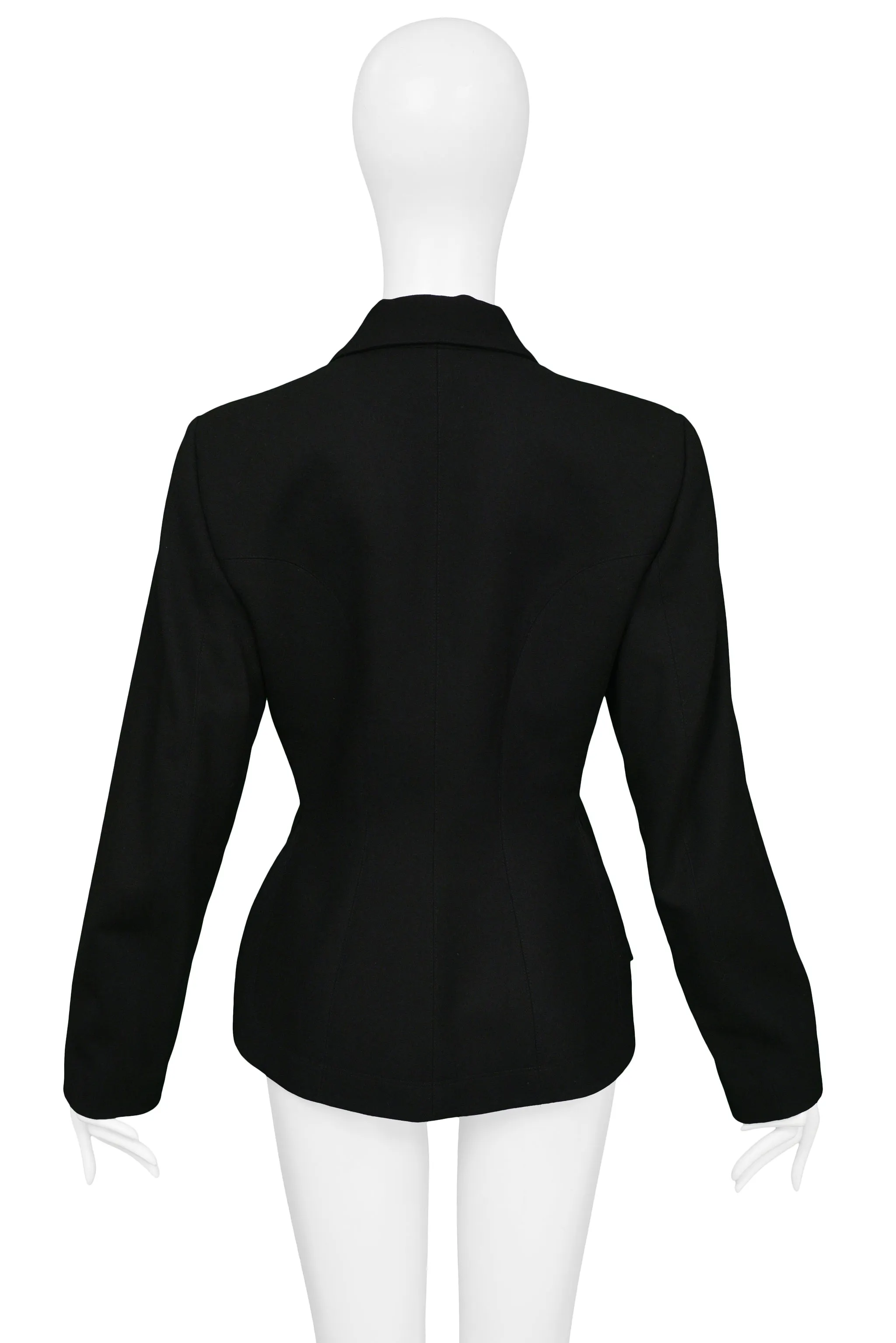 ALAIA BLACK WOOL BLAZER 1991