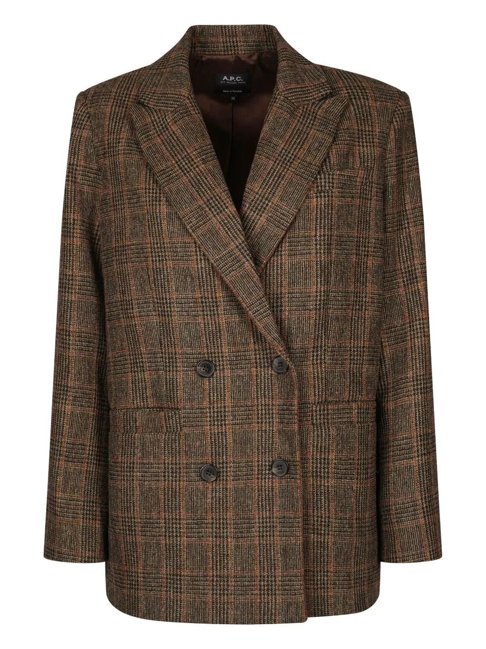 A.P.C. Classic Brown Wool Blazer