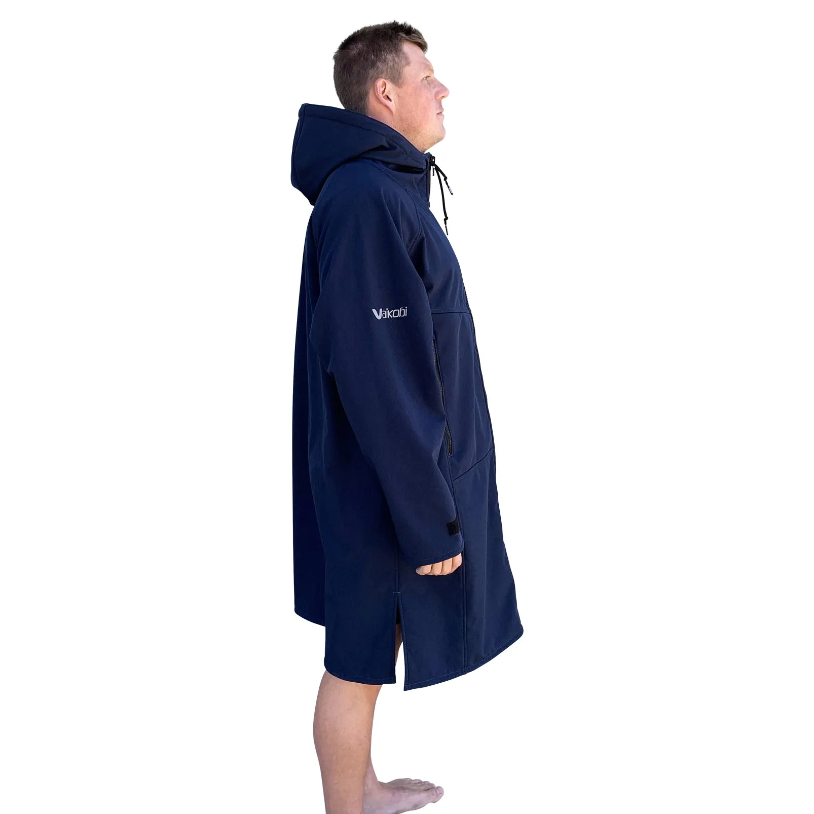 BEACH COAT - NAVY/CYAN