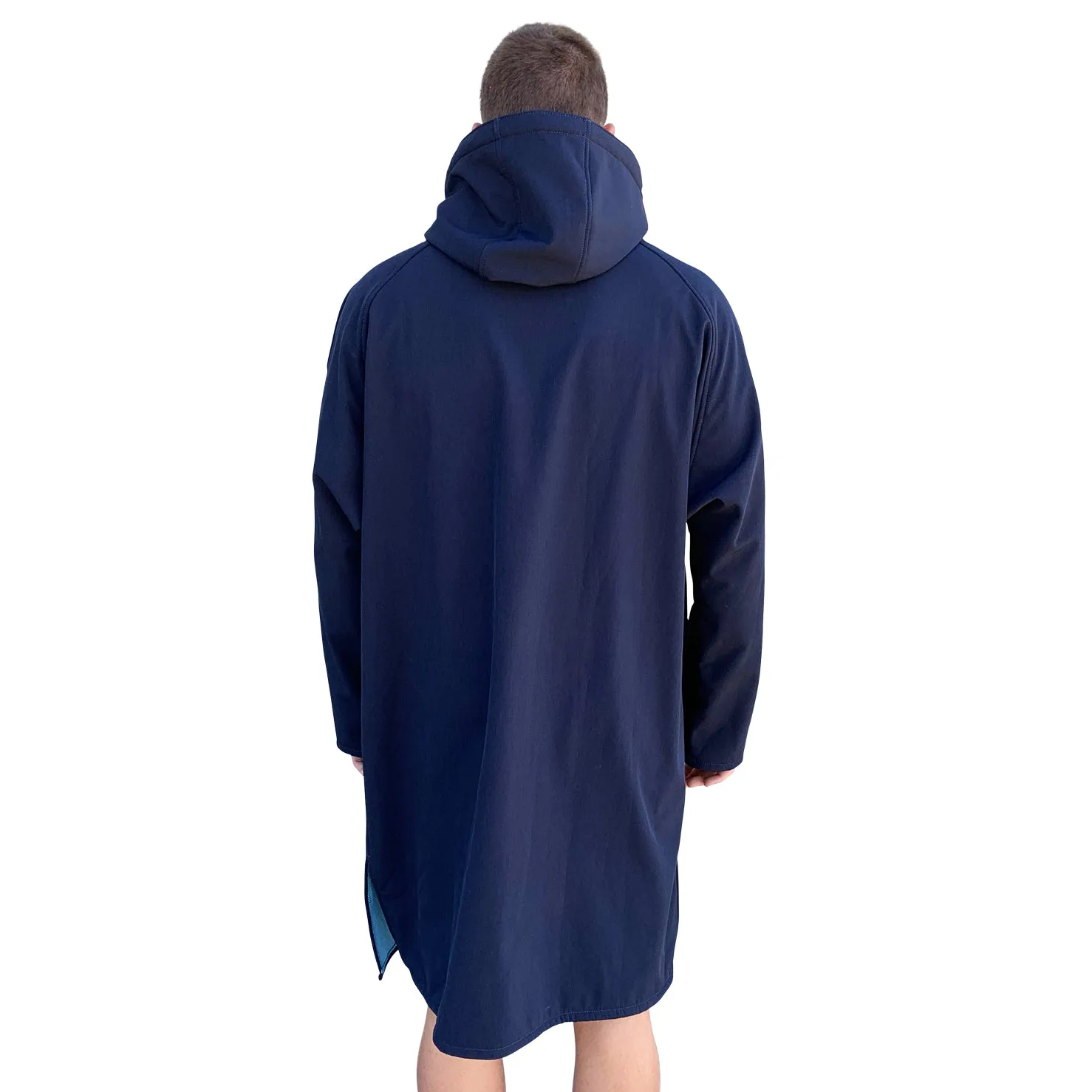 BEACH COAT - NAVY/CYAN