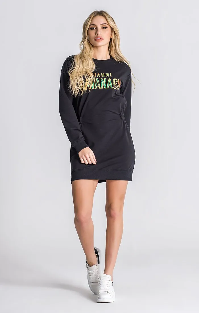 Black Rainforest Sweat Dress