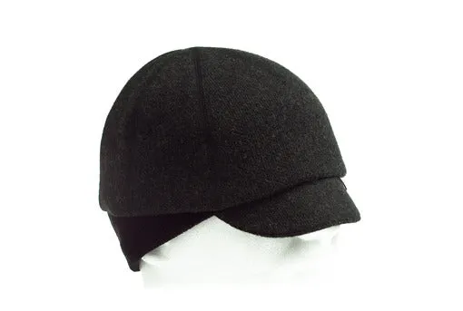 _blk label thick Italian wool BELGIAN CAP