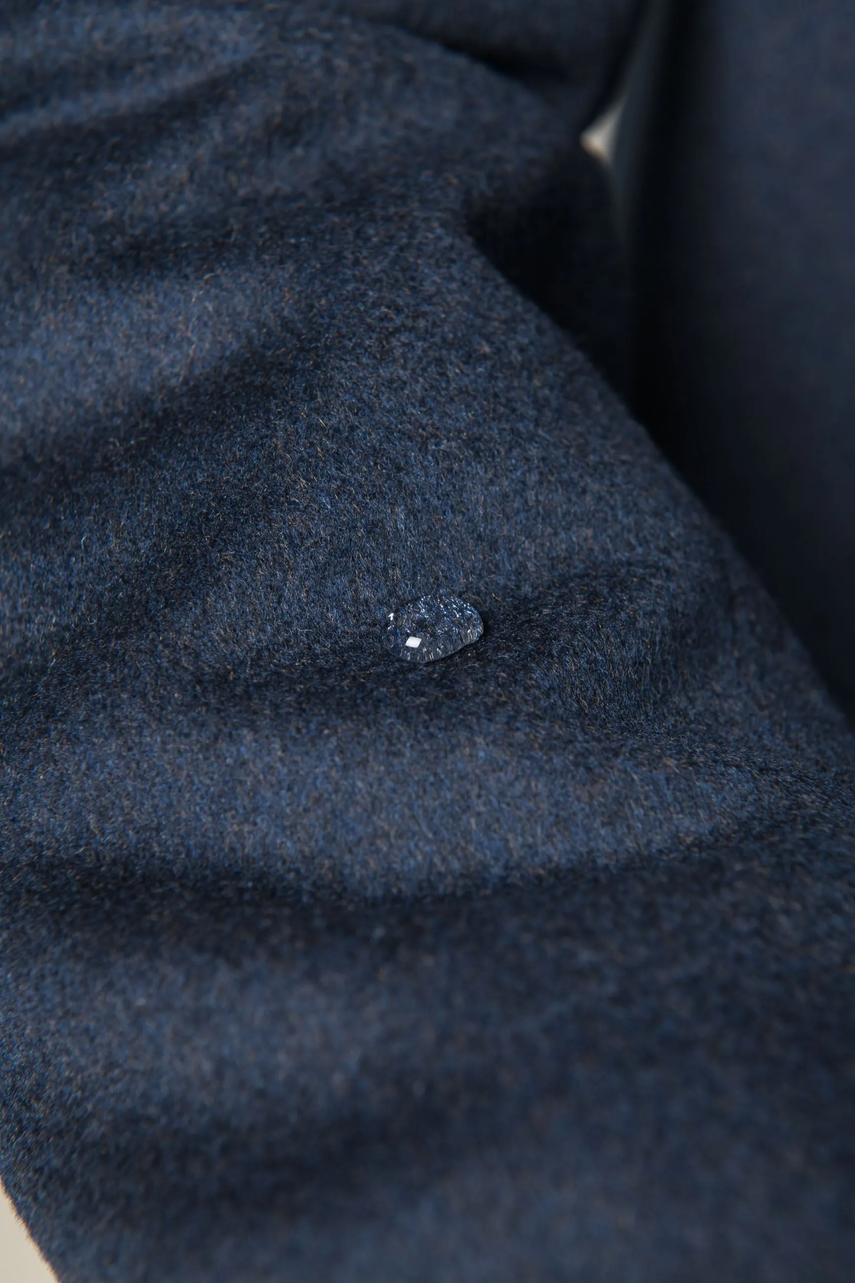 Blue coat in Loro Piana wool – Made in Italy