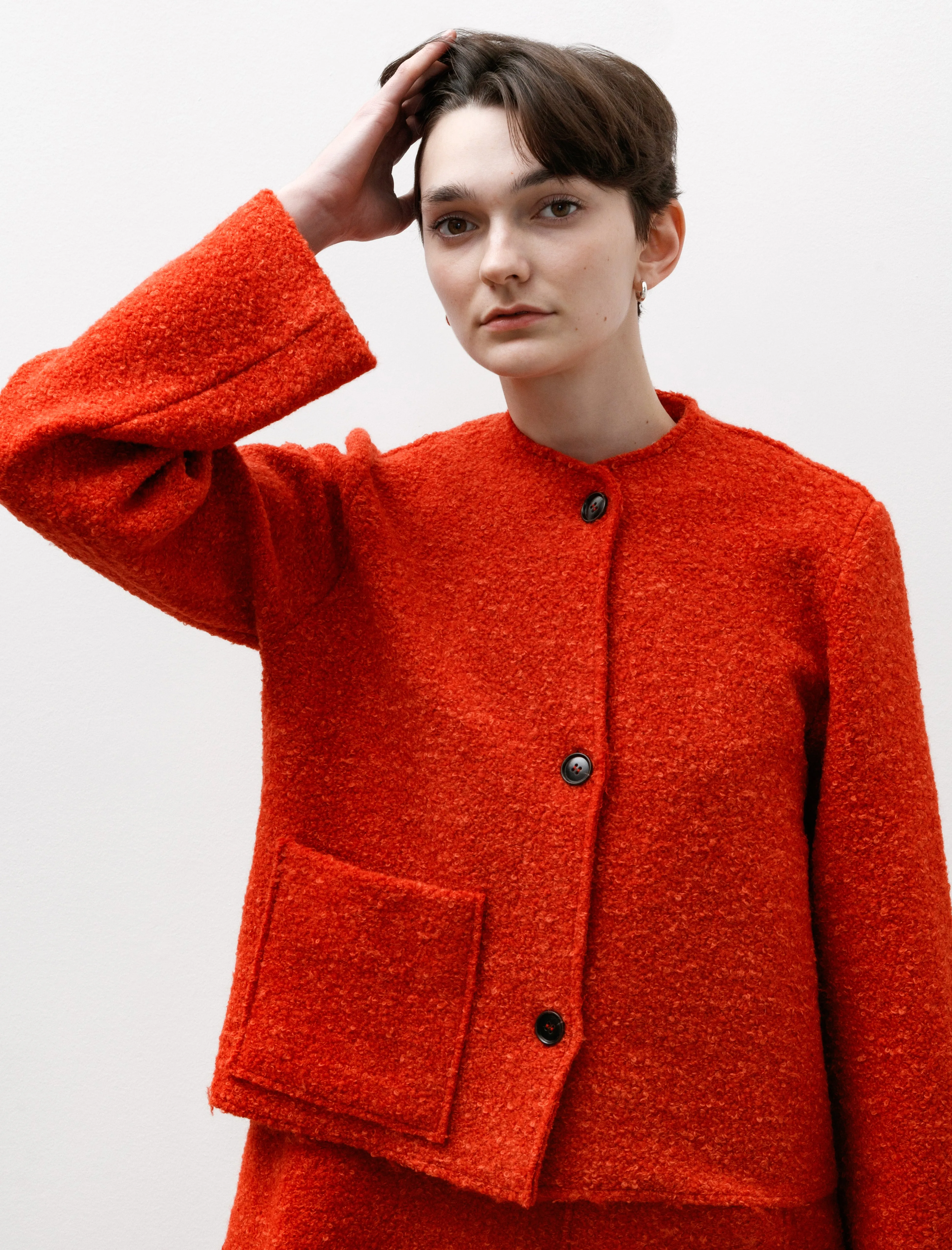 Bouclé Lulu Jacket Red