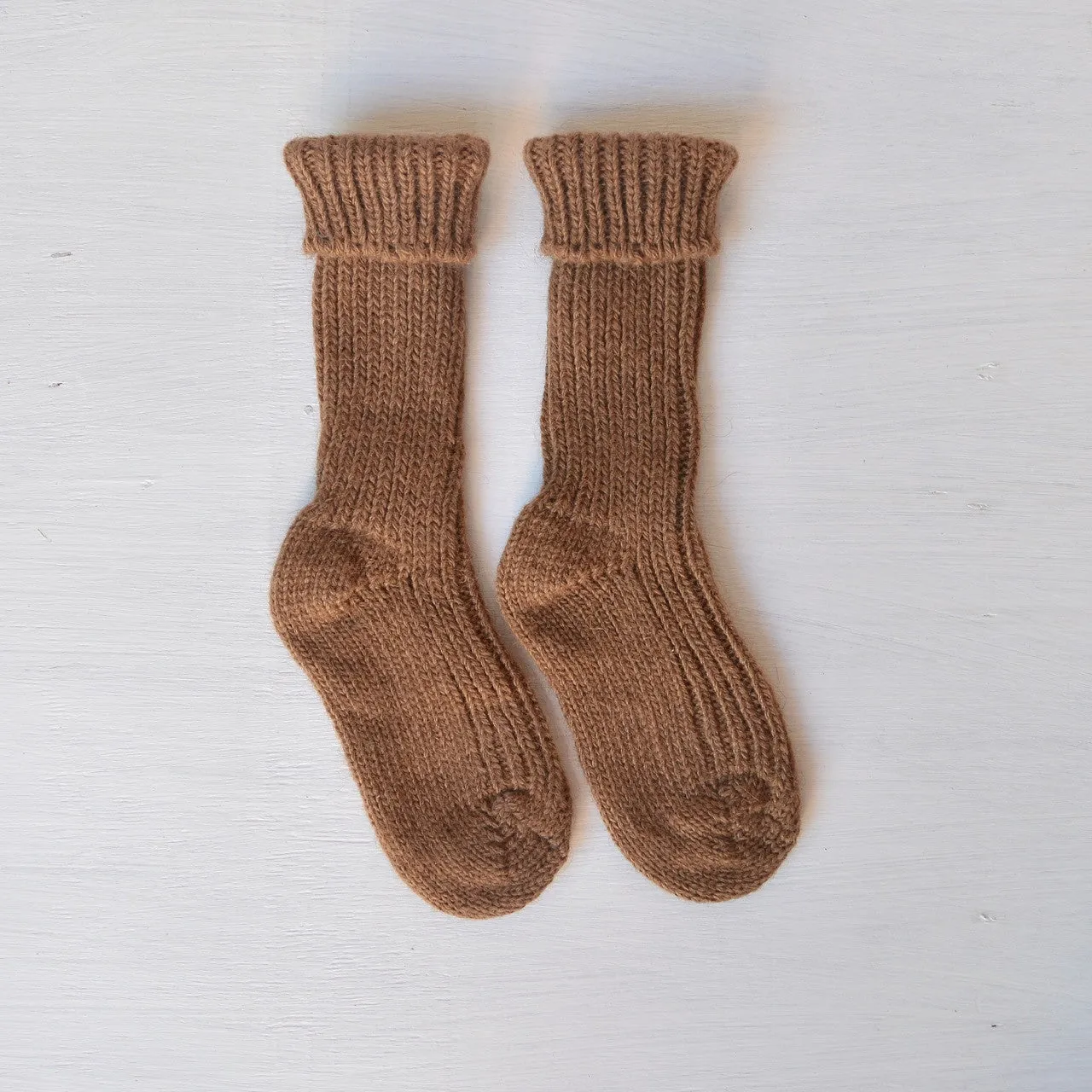 Camel Wool Baby Socks (0-3y) *Returning 2025