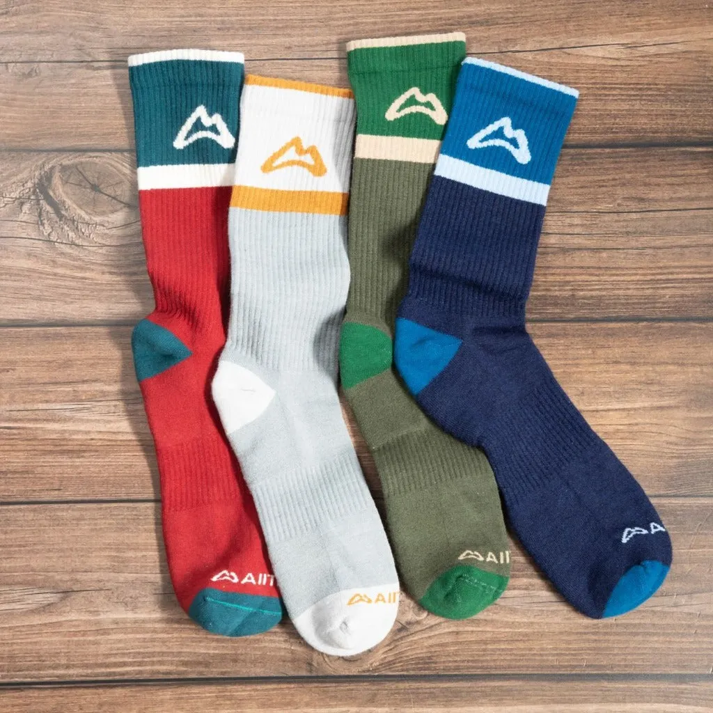 Classic Crew Trail Sock - Gray