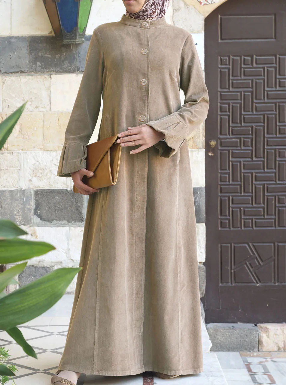 Corduroy Afiya Coat Jilbab