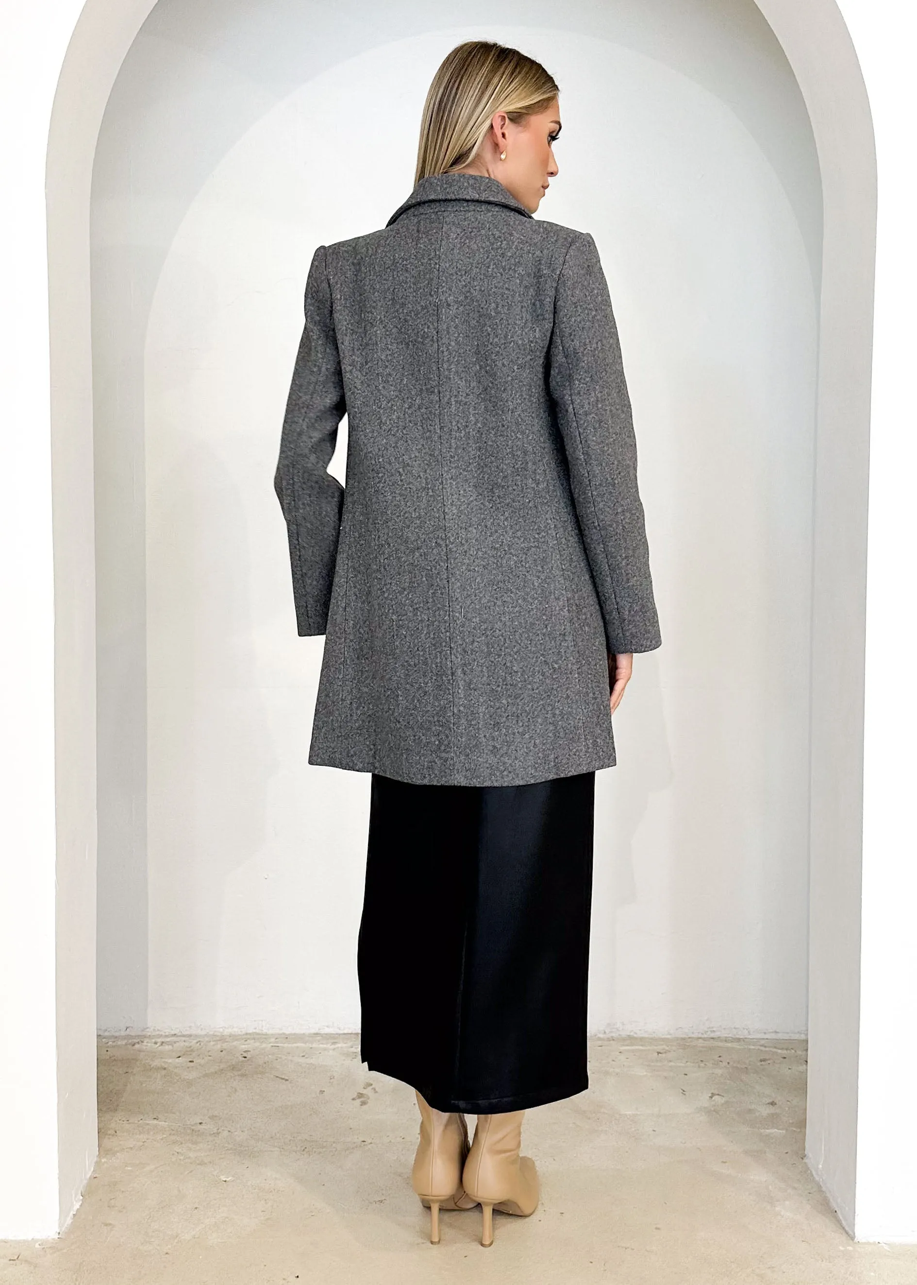 Crenta Coat - Charcoal