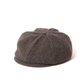 Crown Cap 1-235S Wool News Boy Cap - Charcoal