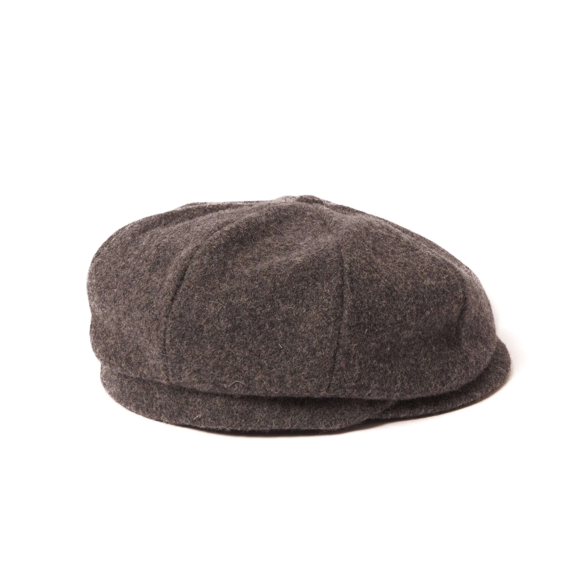 Crown Cap 1-235S Wool News Boy Cap - Charcoal