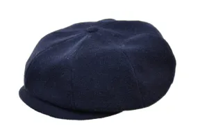 Crown Cap 1-235S Wool News Boy Cap - Navy