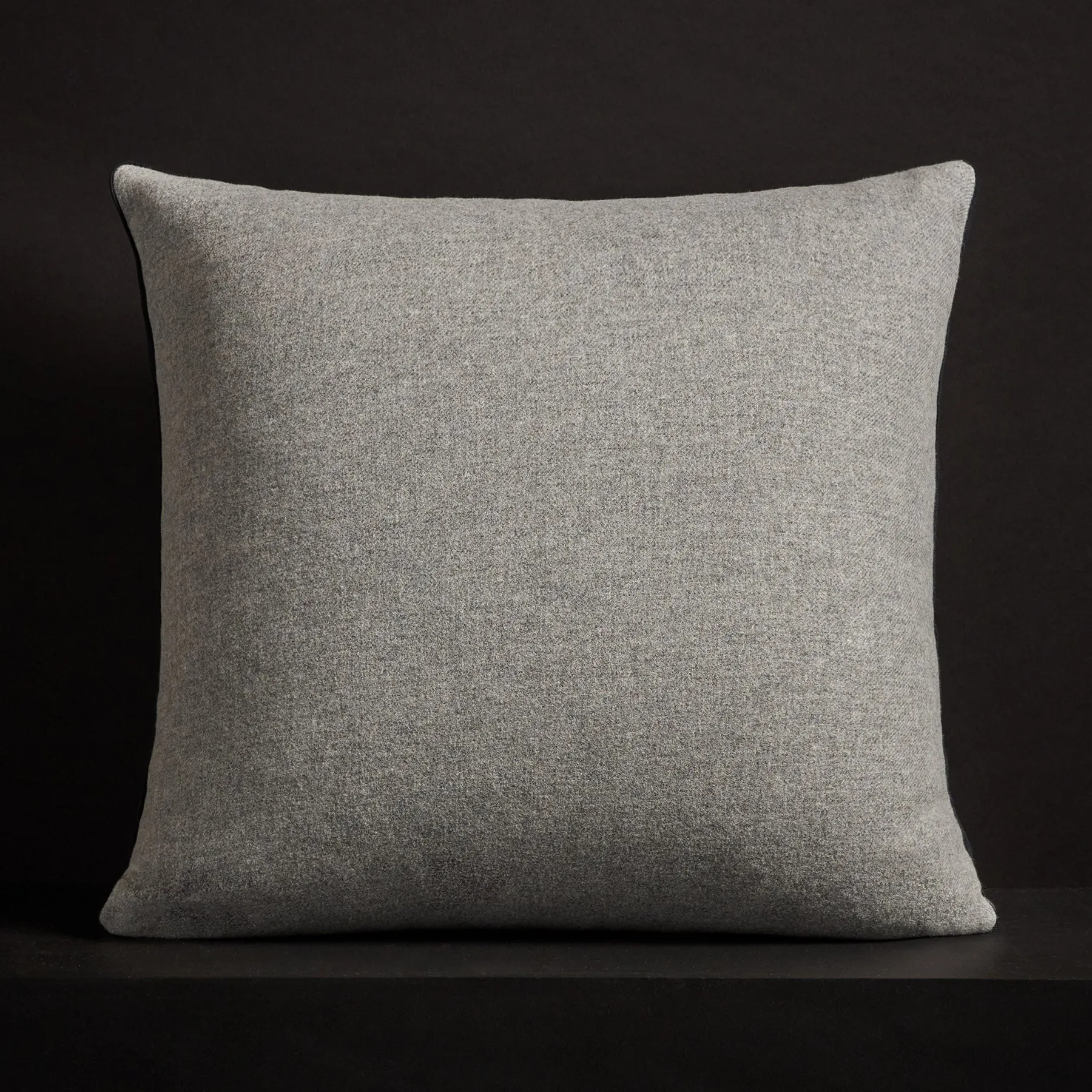 Double Sided Baby Soft Throw Pillow - Heather Charcoal