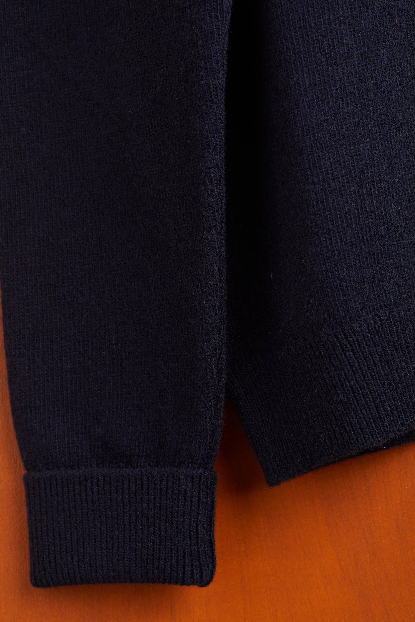 Extrafine Merino Wool Crew Neck - Navy