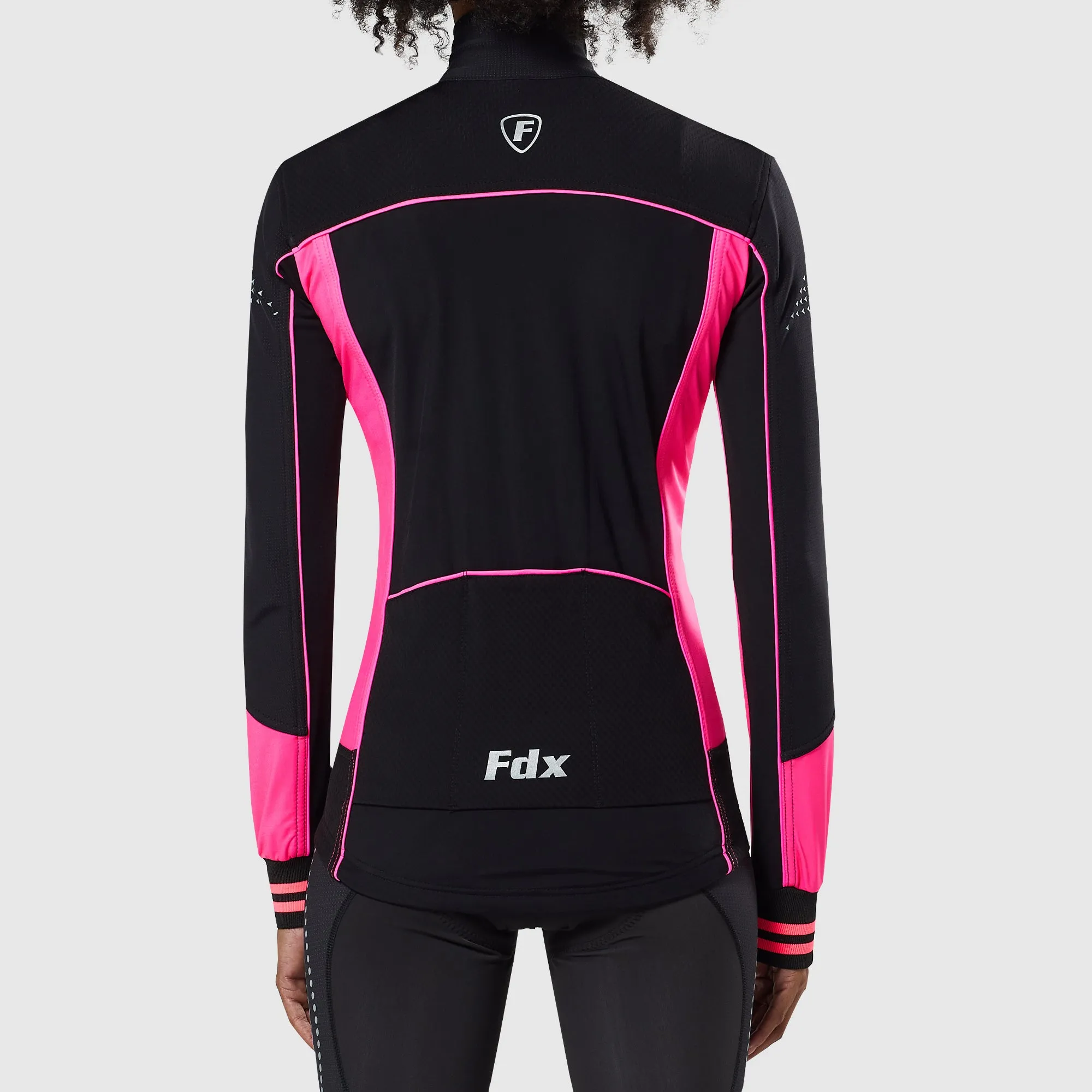 Fdx Thermodream Women's & Girl's Pink Thermal Roubaix Long Sleeve Cycling Jersey