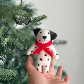 Felt Finger Puppet: Dalmatian Dog