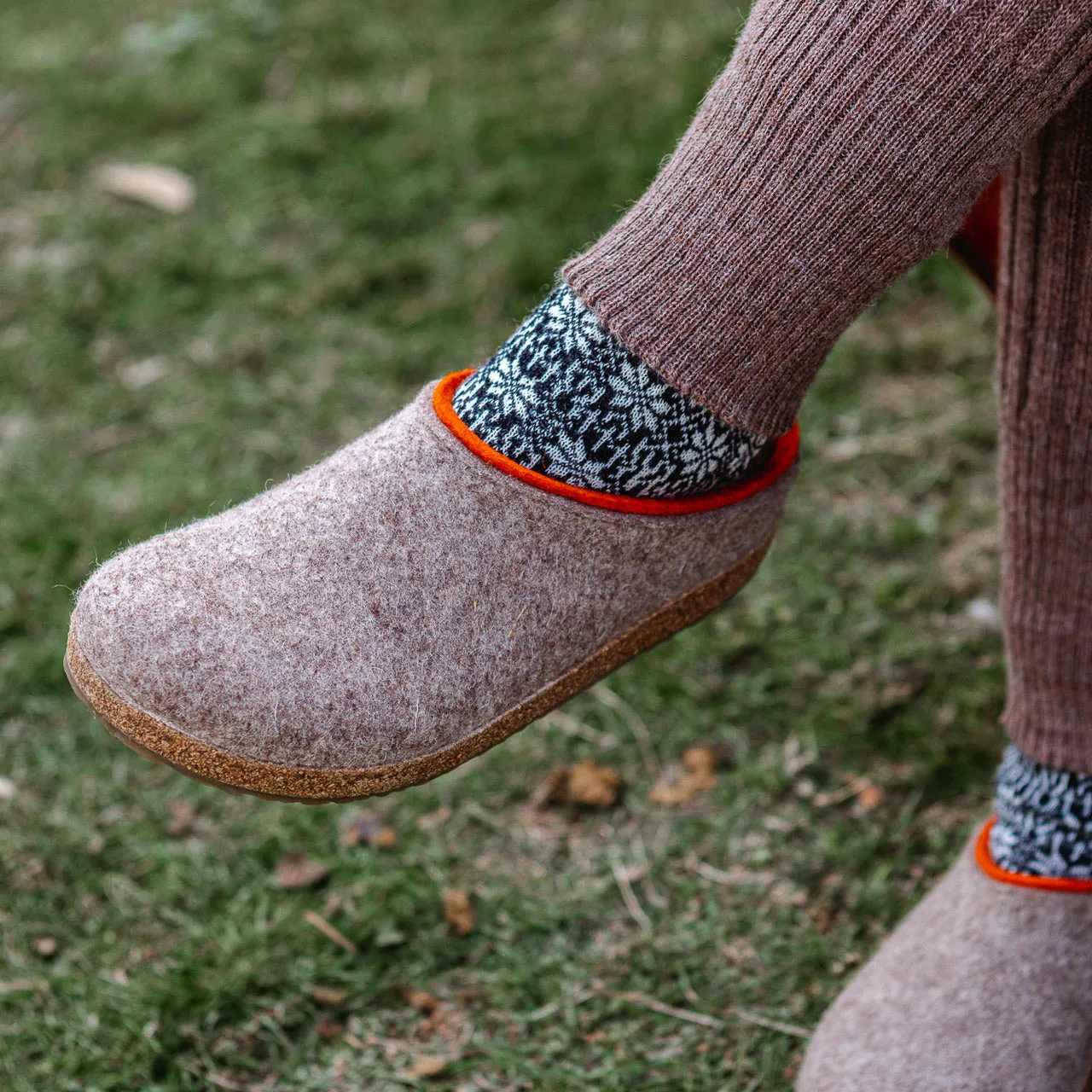 Fine Snowflake Wool Socks - Organic Merino (Adults 36-43)