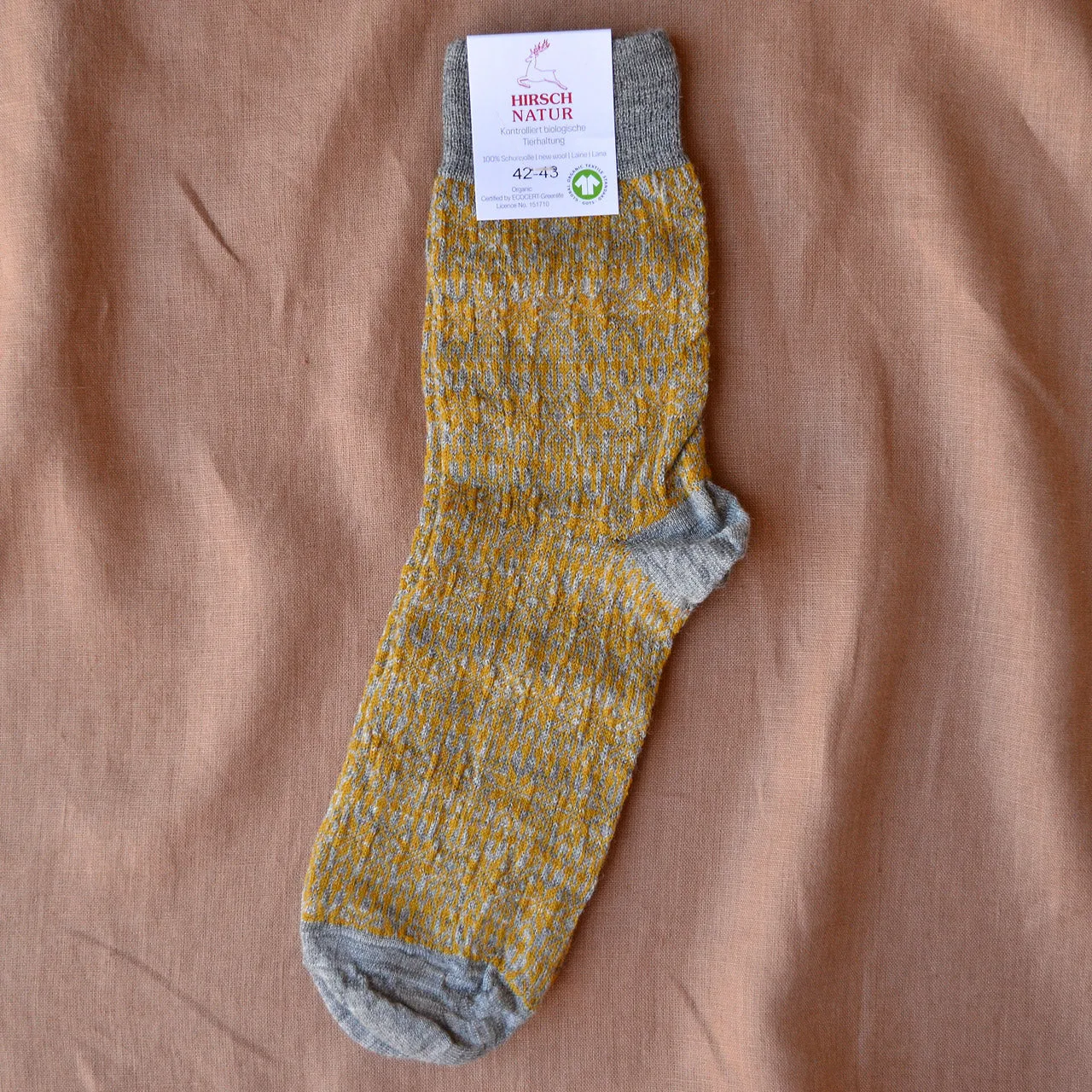 Fine Snowflake Wool Socks - Organic Merino (Adults 36-43)