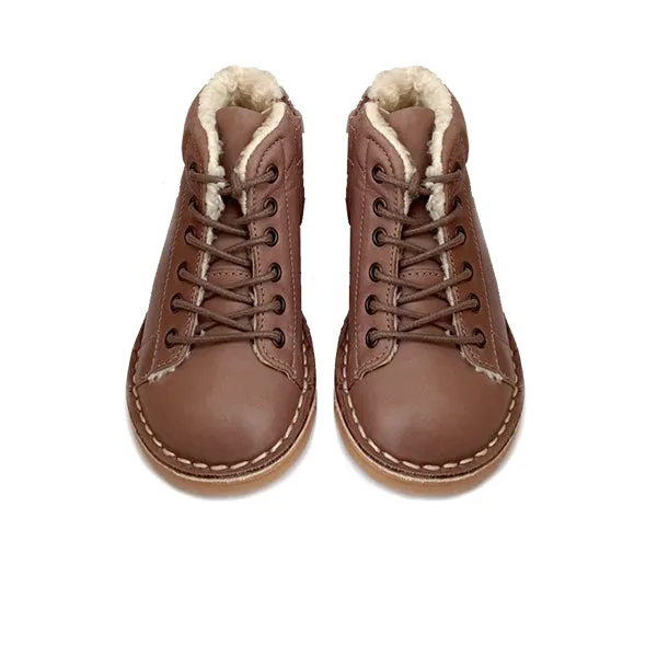 Fletcher Wool Kids Monkey Boot Rose Leather