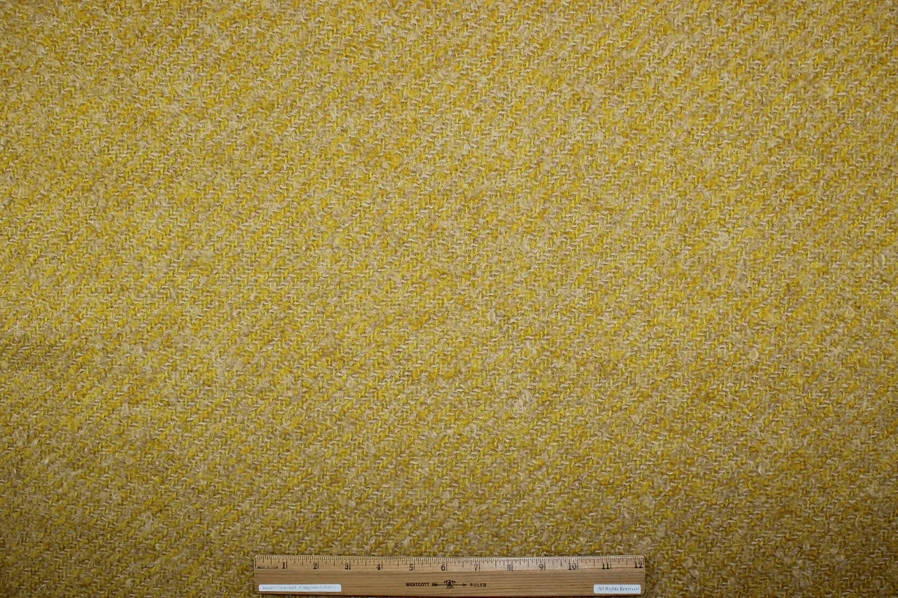 French Wool/Mohair Bouclé - Mustard/Sand