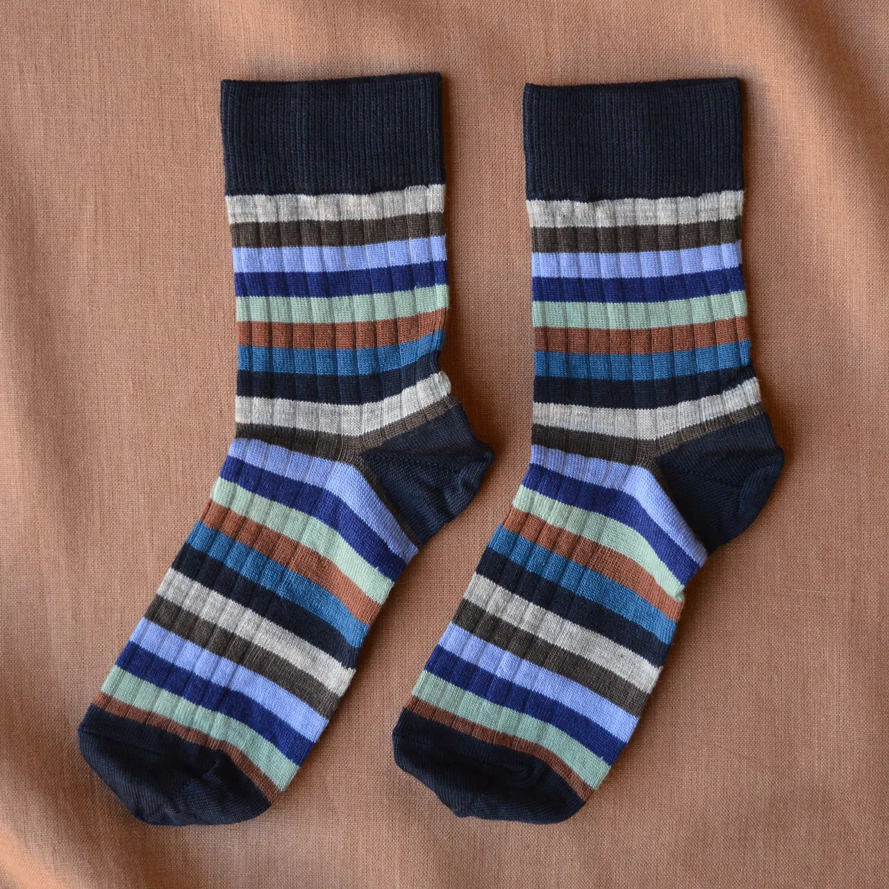 FUB Merino Wool Socks - Stripes (Kids 29-36)