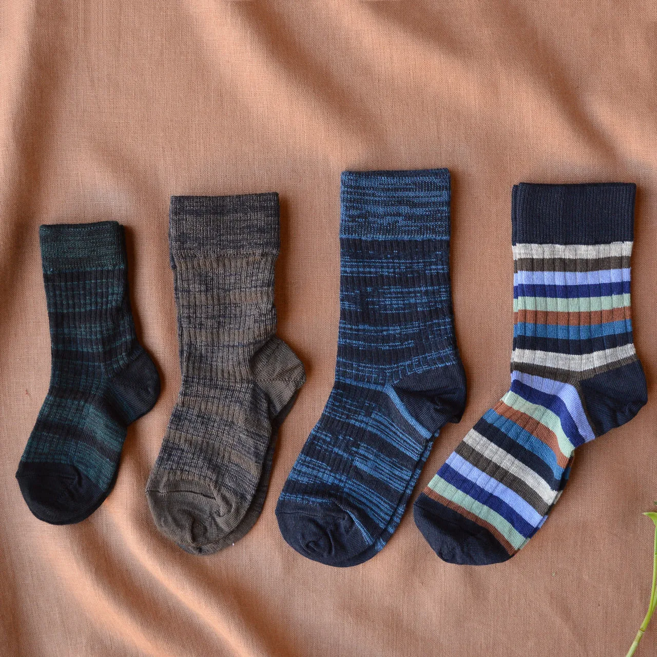 FUB Merino Wool Socks - Stripes (Kids 29-36)