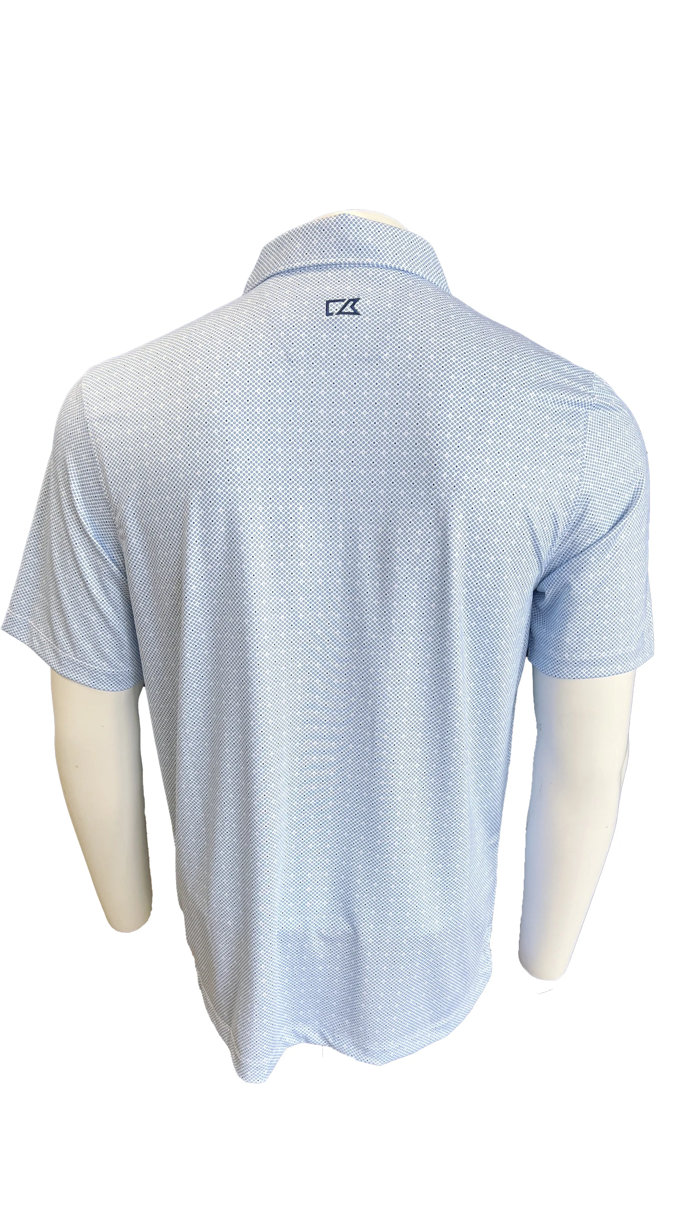 Georgia Southern Eagles Cutter & Buck Pike Double Dot Print Stretch Mens Polo