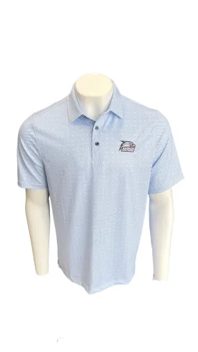 Georgia Southern Eagles Cutter & Buck Pike Double Dot Print Stretch Mens Polo