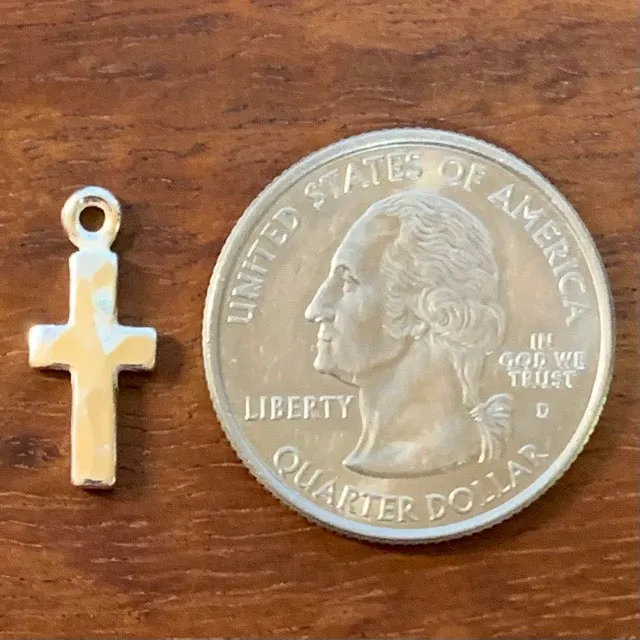 Hammer Faced Cross Charm