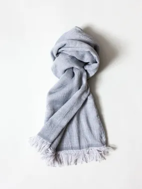 Haolu Cotton Wool Stole, Pewter