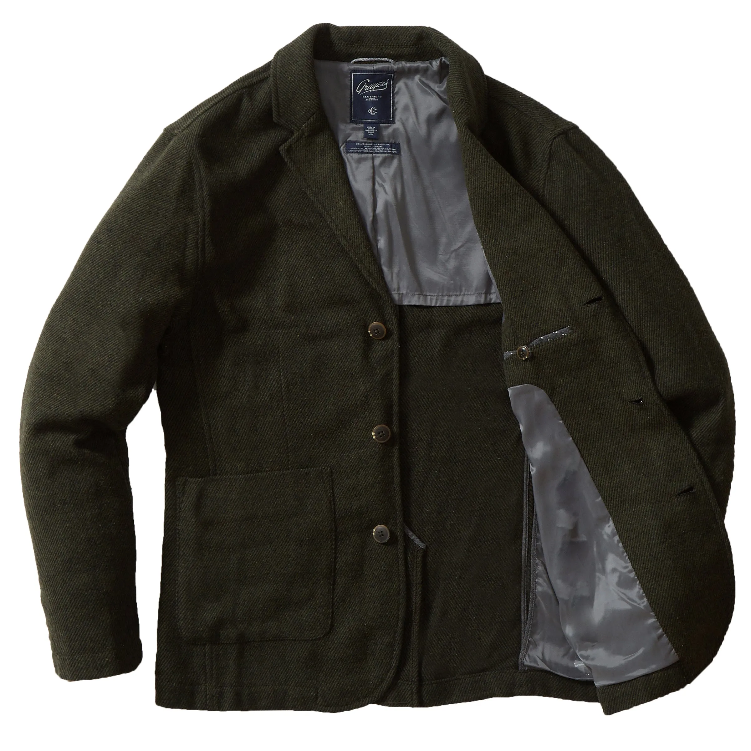 Hutton Wool Blazer - Loden