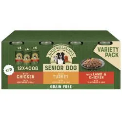 James Wellbeloved Grain Free Senior Turkey, Lamb & Chicken 12x400g