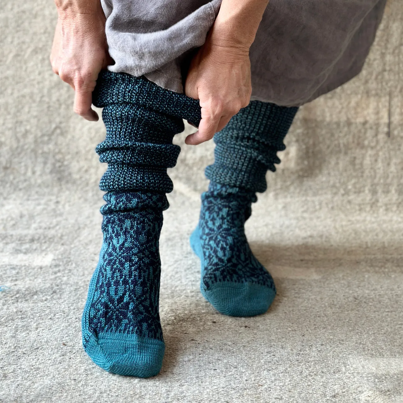 Kneehigh Hygge Fairisle Organic Wool Socks (Adults 36-41) *Returning 2025