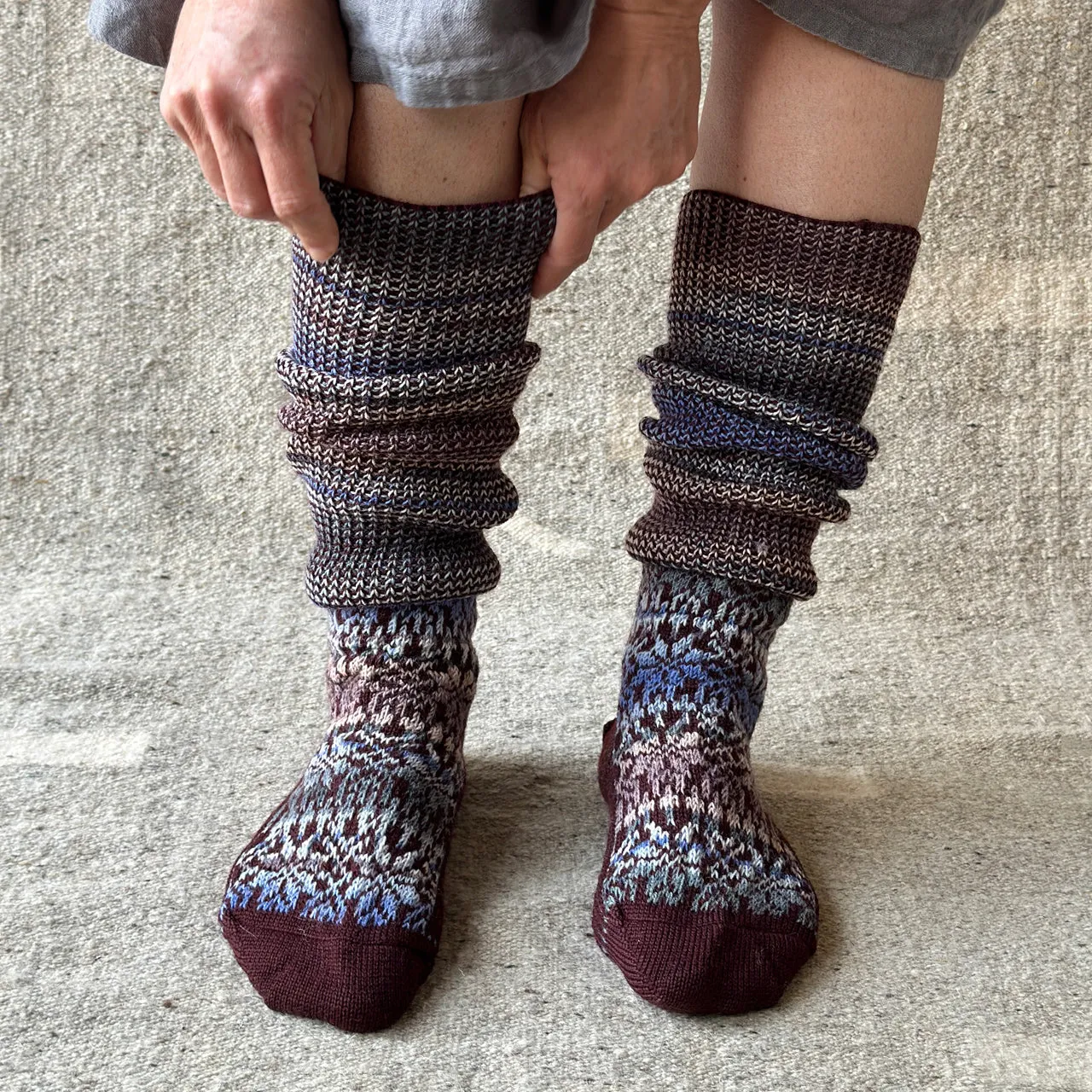 Kneehigh Hygge Fairisle Organic Wool Socks (Adults 36-41) *Returning 2025