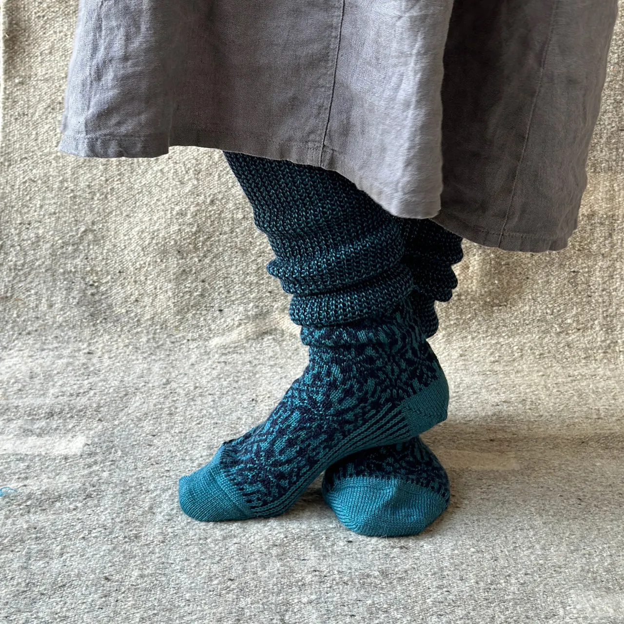 Kneehigh Hygge Fairisle Organic Wool Socks (Adults 36-41) *Returning 2025