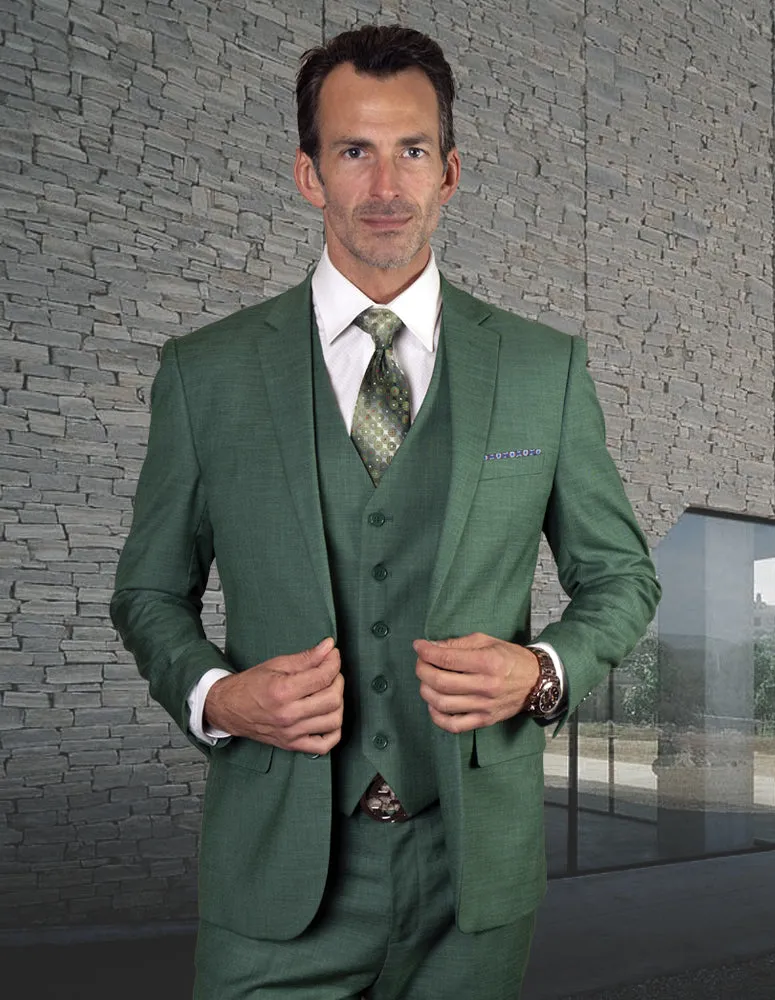 LAZARO FOREST SLIM FIT 3 PC SUIT