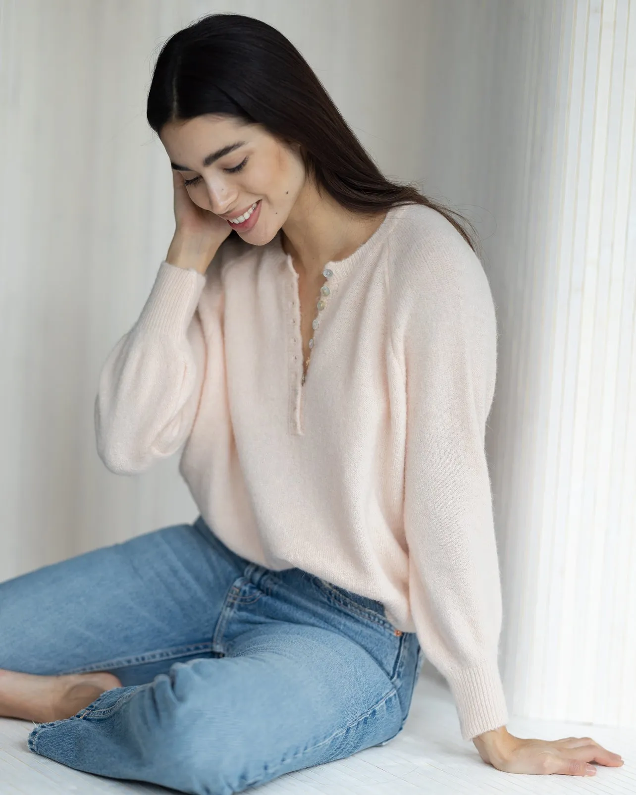 LIMITED RESTOCK | Esme Sweater | Blush | Alpaca Blend