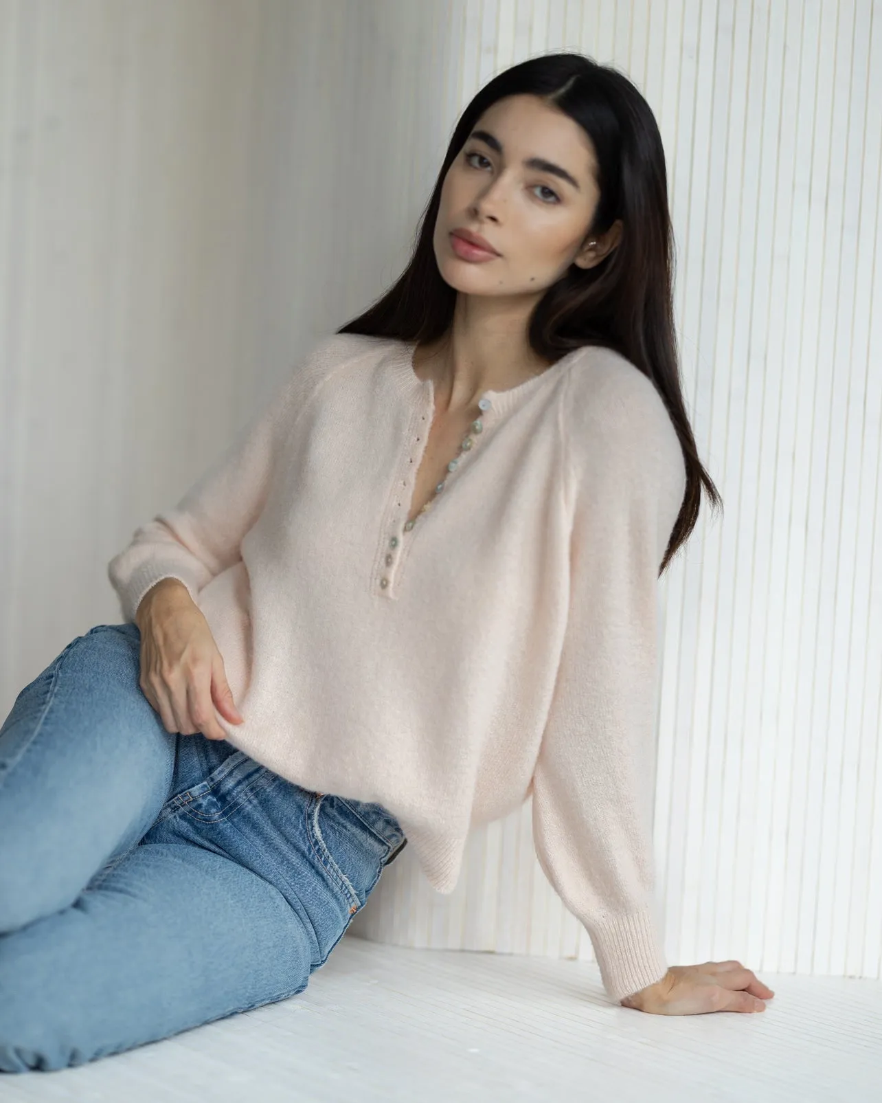 LIMITED RESTOCK | Esme Sweater | Blush | Alpaca Blend