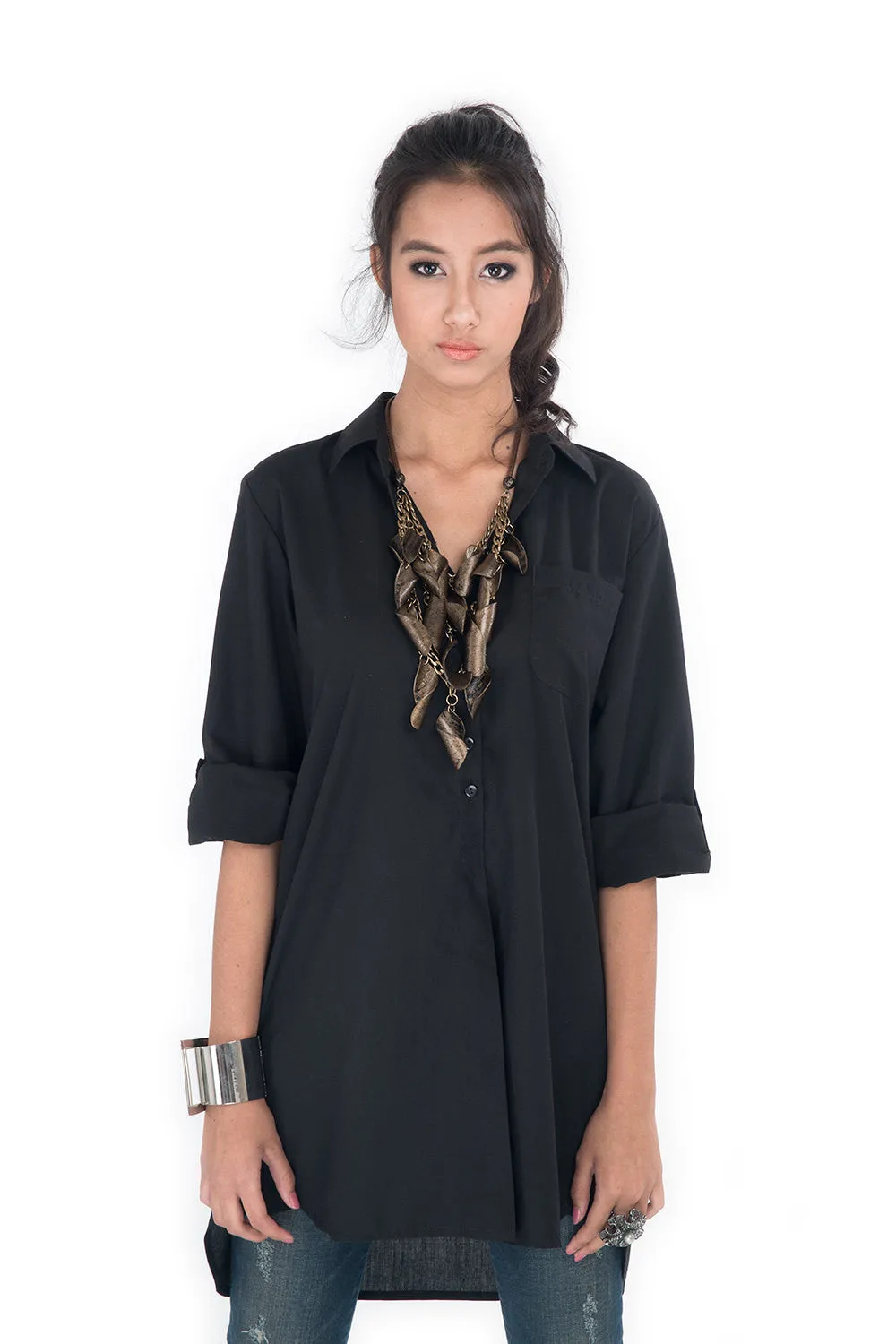 Long Black Shirt for women