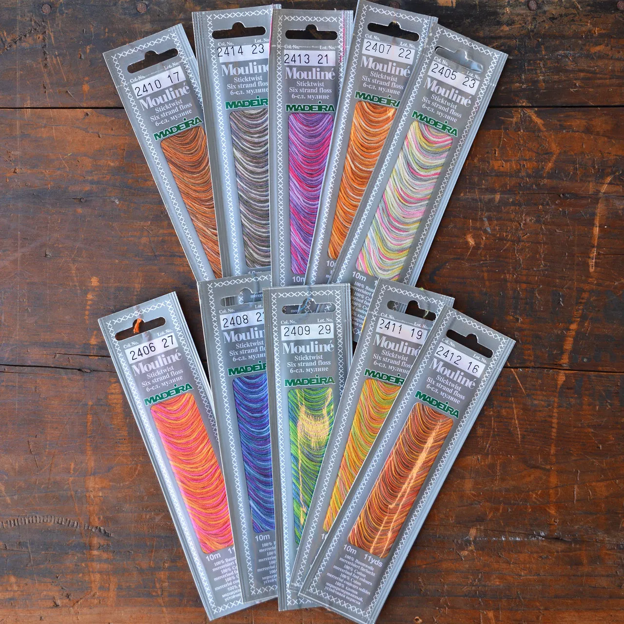 Madeira Mouline 6 Strand Cotton Embroidery Floss - Multi