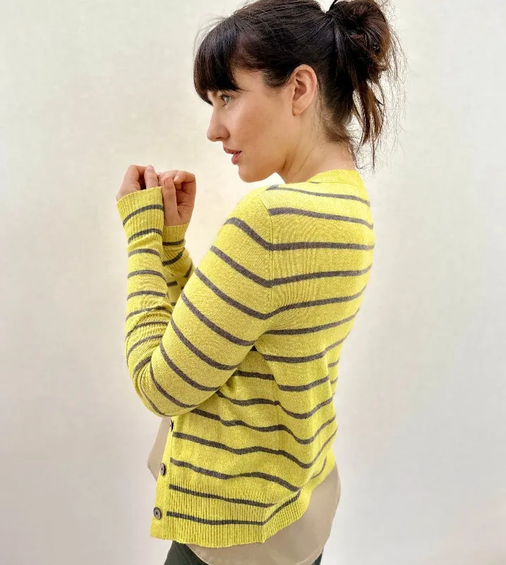 Maragh Linen Yellow Stripe