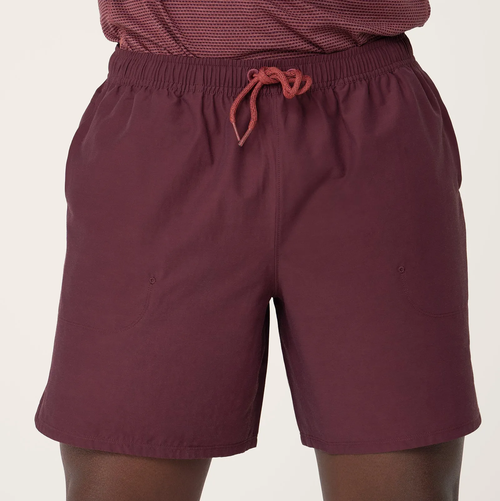 Men's Natural Run Short - Hazy Burgundy